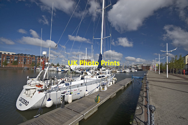 Photo 6"x4" Yacht in Hull Marina Kingston upon Hull c2013