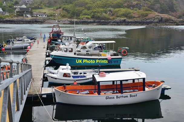 Photo 6"x4" Boats at the pontoon, Gairloch Harbour Charlestown\/NG8075 c2013