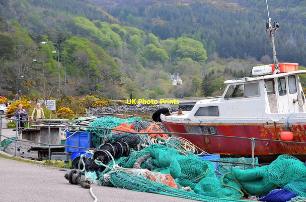 Photo 6"x4" Nets at Gairloch Harbour Charlestown\/NG8075 c2013