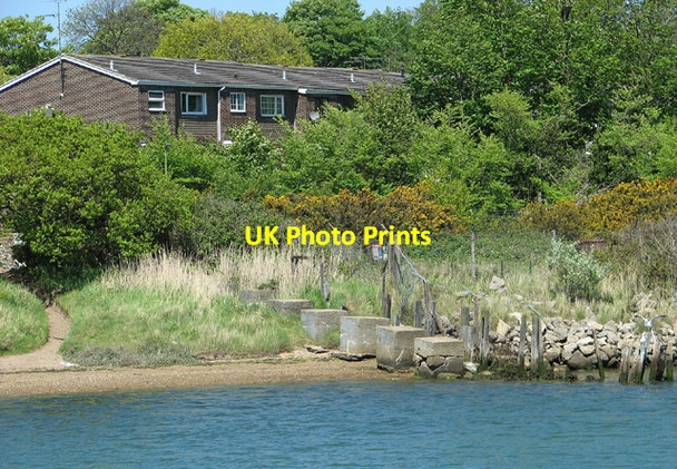 Photo 6"x4" Anti-tank cubes, Lake Lothing Lowestoft c2013