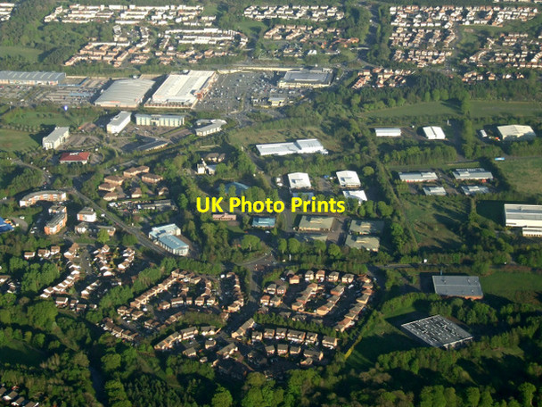 Photo 6"x4" Livingston from the air Kirkton\/NT0366 c2013