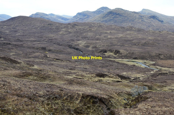 Photo 6"x4" Hillside overlooking the Allt Feithe Chaillich Attadale Forest c2013