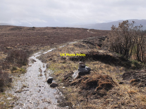 Photo 6"x4" Cairn at path junction Kirkton\/NG9141 c2013
