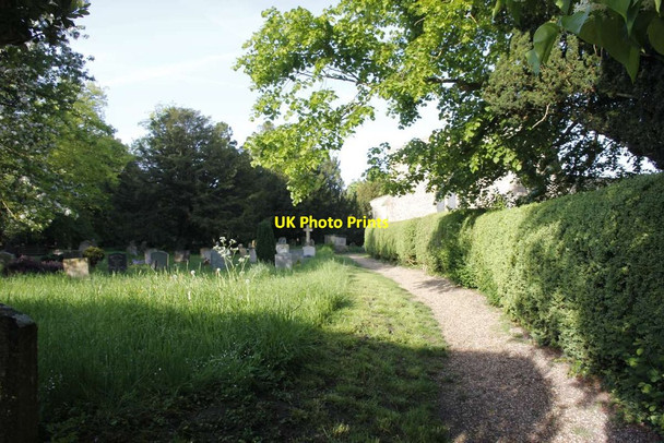 Photo 6"x4" Path along the hedge Aston Rowant c2013