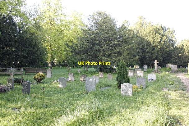 Photo 6"x4" Churchyard at St Peter & St Paul Aston Rowant c2013