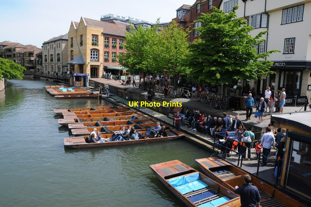 Photo 6"x4" Punts on the River Cam Cambridge\/TL4658 c2013