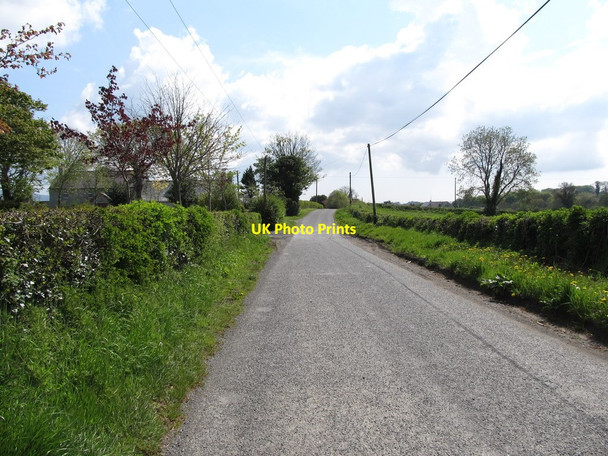 Photo 6"x4" The road east towards Bridge-A-Chrinn Hackballs Cross c2013