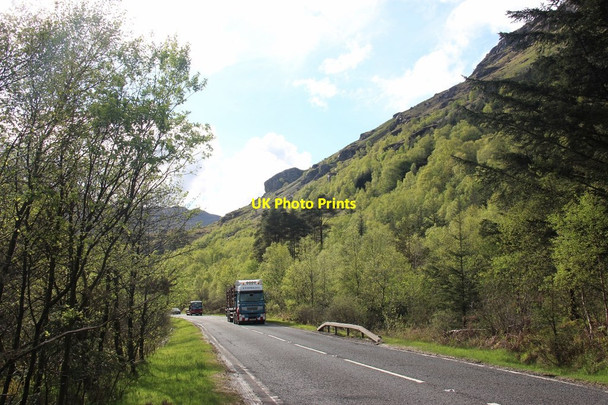 Photo 6"x4" Steep wooded  north side of Glencroe from the A83 Ardgartan c2013