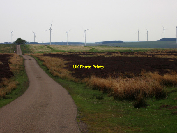 Photo 6"x4" Country road over Quarryhouse Moor Foumart Knowe c2013
