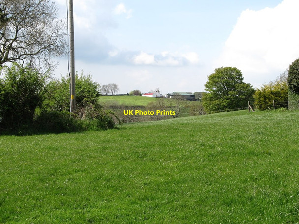 Photo 6"x4" Farmland in the Castletown River valley Hackballs Cross c2013
