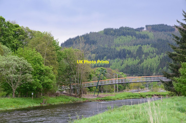 Photo 6"x4" New footbridge almost complete, Cardrona Cardrona Village c2013