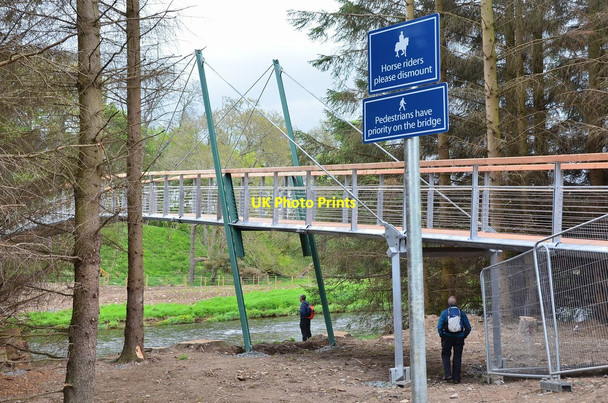 Photo 6"x4" New footbridge over the Tweed Cardrona Village c2013