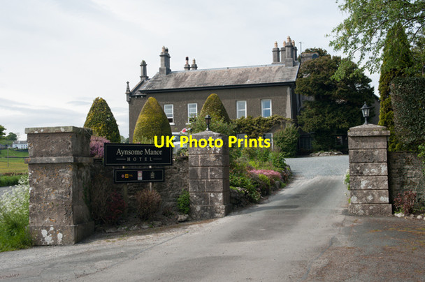 Photo 6"x4" Entrance to Aynsome Manor Hotel Grange-Over-Sands c2013