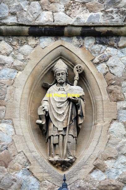 Photo 6"x4" St Augustine, Honor Oak Park - Statue Honor Oak c2013