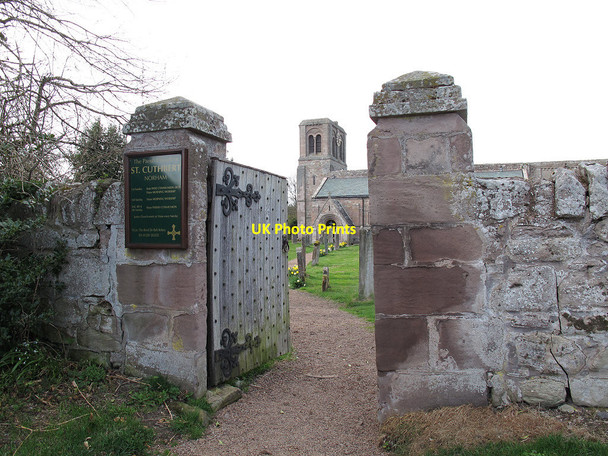Photo 6"x4" Gate to St Cuthbert's churchyard Ladykirk\/NT8847 c2013
