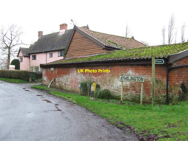 Photo 6"x4" Farm House And Signs Horham c2013