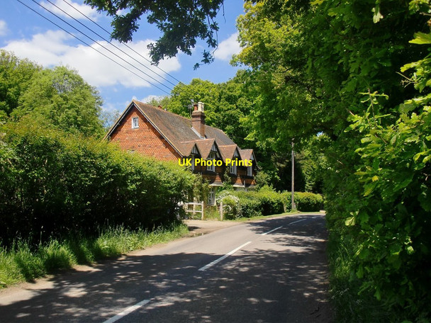Photo 6"x4" Burnt Hill Cottages Dunsfold Common c2013