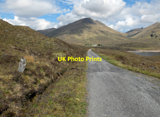 Photo 6"x4" Milestone by the old A87 Loch Cluanie\/NH0811 c2013