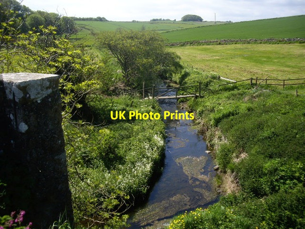 Photo 6"x4" Upstream Burn of Muchalls Bridge of Muchalls c2013