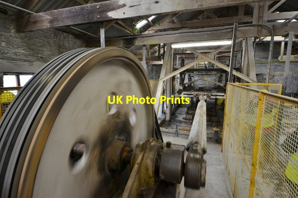 Photo 6"x4" Delabole Slate Mill - Slate Cutting Pengelly\/SX0783 c2013