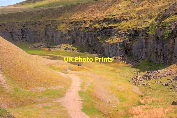 Photo 6"x4" Bollihope Limestone Quarry Bollihope c2013