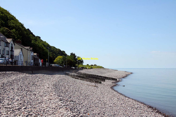 Photo 6"x4" Minehead beach below North Hill Minehead c2013