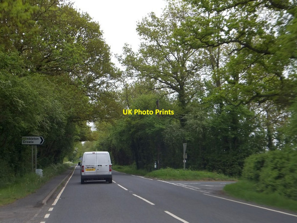 Photo 6"x4" Gallows Green junction on the Salt Way Gallows Green\/SO9362 c2013