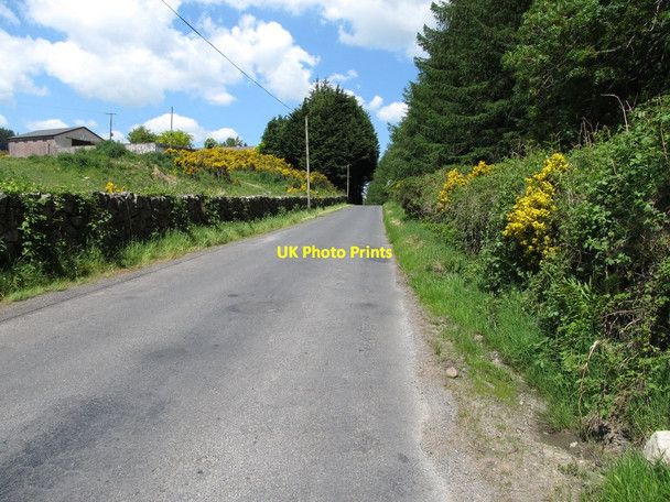 Photo 6"x4" View north along Tievecrom Road Forkhill c2013