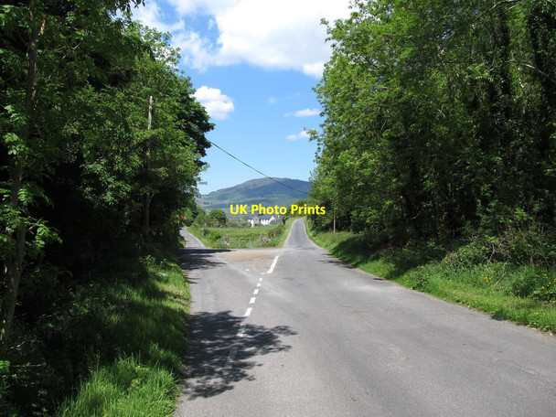 Photo 6"x4" View northwards to the junction of Tievecrom Road and Ballynamadda Road Forkhill c2013