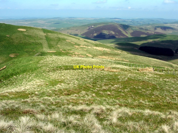 Photo 6"x4" Linear earthwork, north of Raeshaw Fell Upper Hindhope c2013