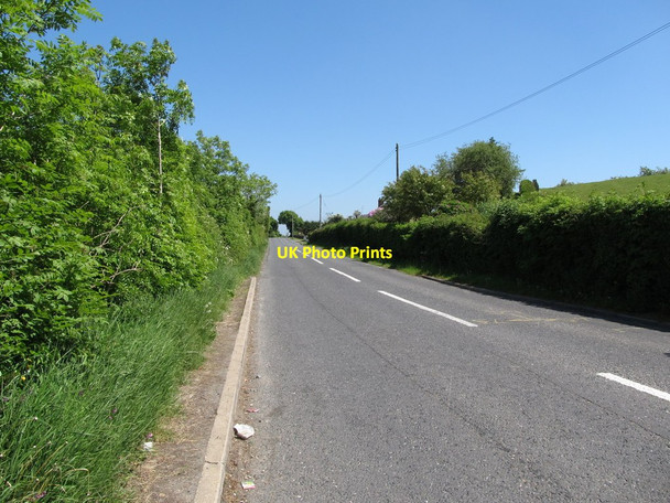 Photo 6"x4" View east along Loughinisland Road Loughinisland c2013