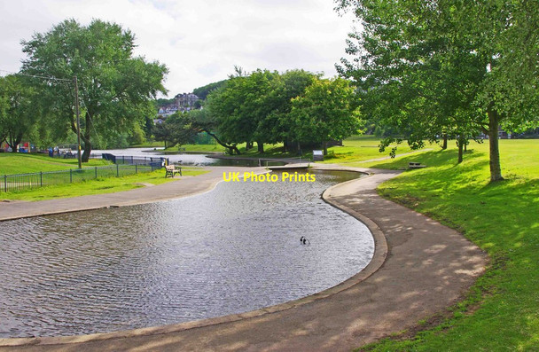 Photo 6"x4" The Marine Lake (southwest end), Lake Grounds, Portishead, Somerset Woodhill\/ST4677 c2013