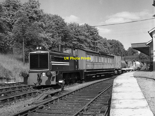 Photo 6"x4" Weed control train at Lisburn station - 1977 Lisburn c1977