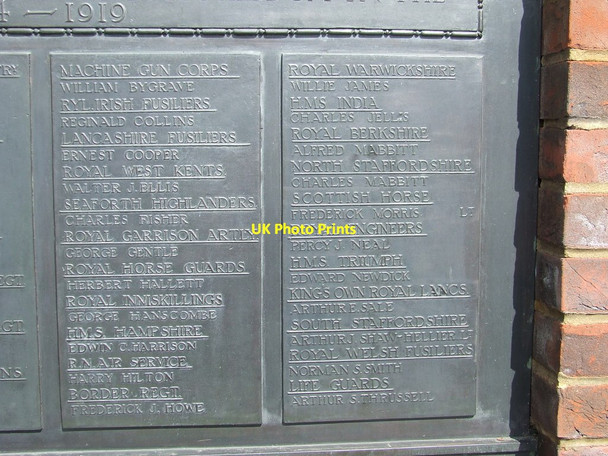 Photo 6"x4" Roll of Honour Baldock c2013 P1