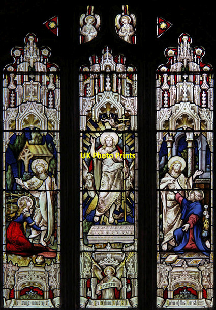 Photo 6"x4" St Margaret, Bagendon - Stained glass window Bagendon c2013 P1