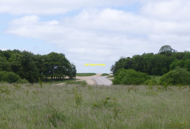 Photo 6"x4" Military tracks on Chalkpit Hill North Tidworth c2013