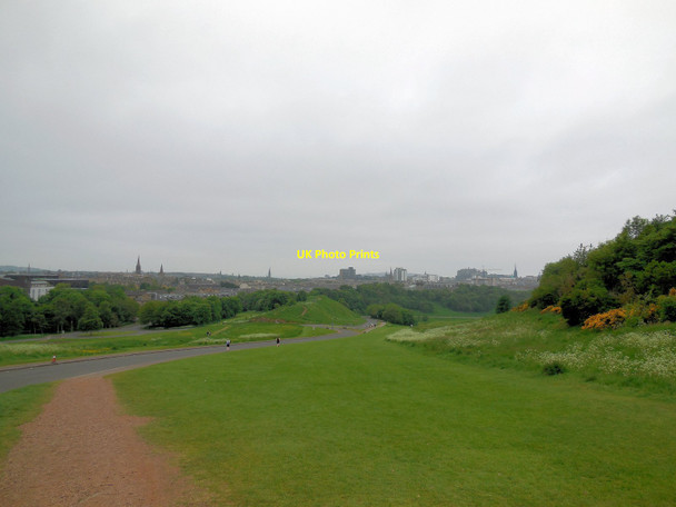Photo 6"x4" Path between Salisbury crags and Arthur's seat Edinburgh c2013