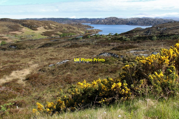 Photo 6"x4" Moorland above Loch Laxford Foindle c2013