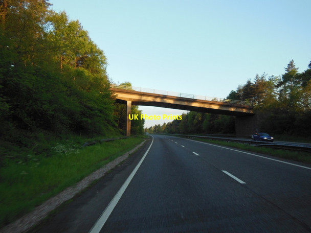 Photo 6"x4" The A30 at Five Mile Hill Cross bridge Pathfinder Village c2013