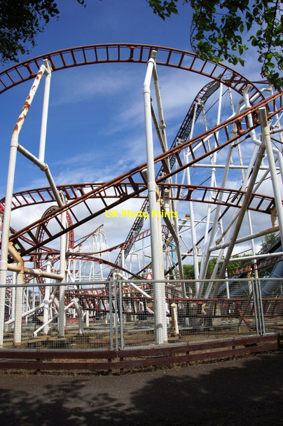 Photo 6"x4" Rollercoaster, M&Ds amusement park Hamilton\/NS7255 c2013