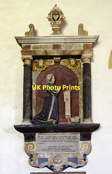 Photo 6"x4" St Peter's church, Tawstock - monument to Mary St John Tawstock c2013