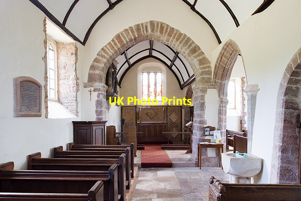 Photo 6"x4" St Mary's church, Upton Hellions (interior) Upton Hellions c2013