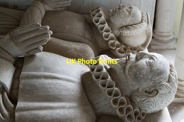 Photo 6"x4" St John's church, Broadclyst - monument to Edward Drew & wife (detail) Broadclyst c2013