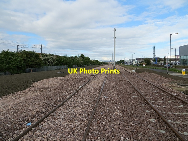 Photo 6"x4" Tram track, Edinburgh Park Sighthill\/NT1971 c2013 P1