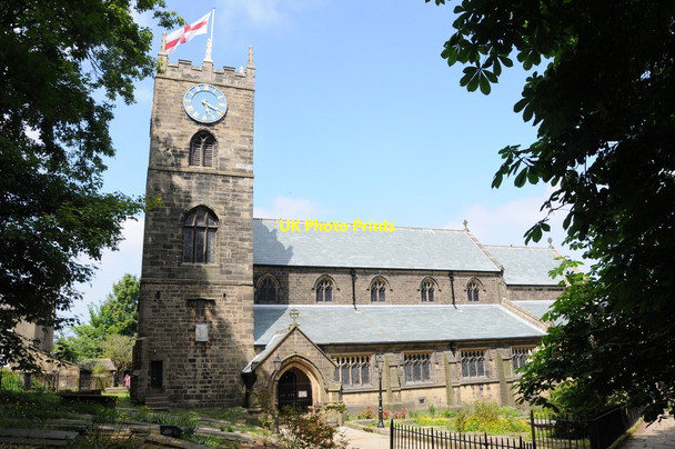 Photo 6"x4" Haworth church Haworth c2013