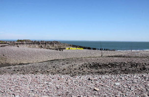 Photo 6"x4" Groyne on the pebbles Porlock Weir c2013