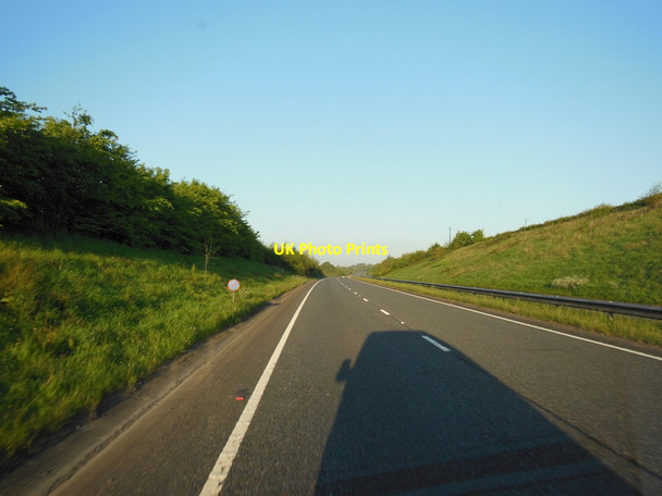 Photo 6"x4" The A30 westbound near Woolacott Farm Thrushelton c2013
