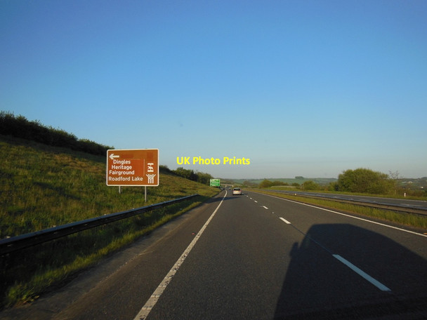 Photo 6"x4" The A30 westbound towards Stowford Cross Rexon c2013