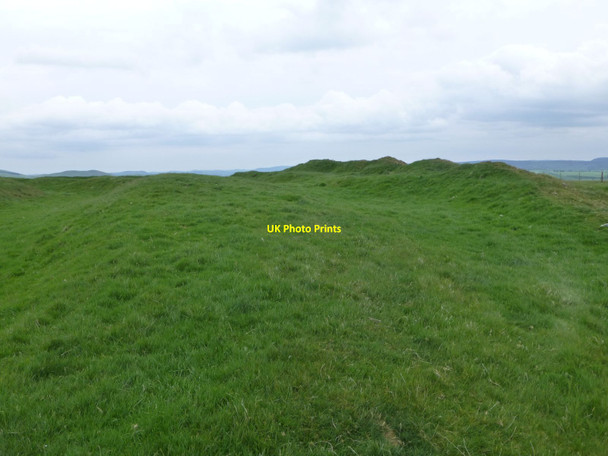 Photo 6"x4" Looking into the centre of Castle Hill hillfort  Alnham c2013