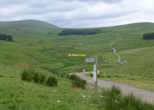 Photo 6"x4" Start of footpath to Castle Hill Alnham c2013